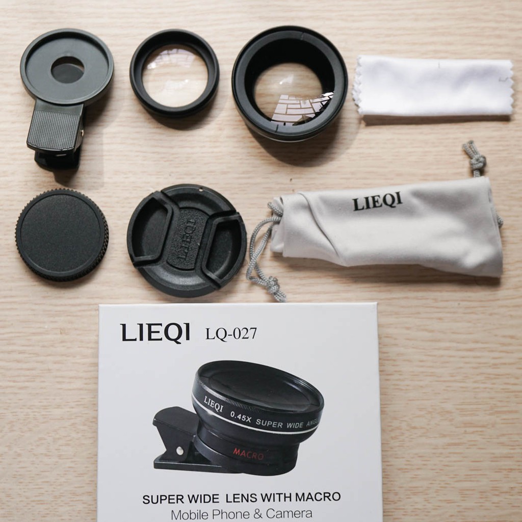 Ống Lens / ống kính điện thoại chụp siêu nét LQ 027 Macro và Wide Angle chuyên chụp sản phẩm