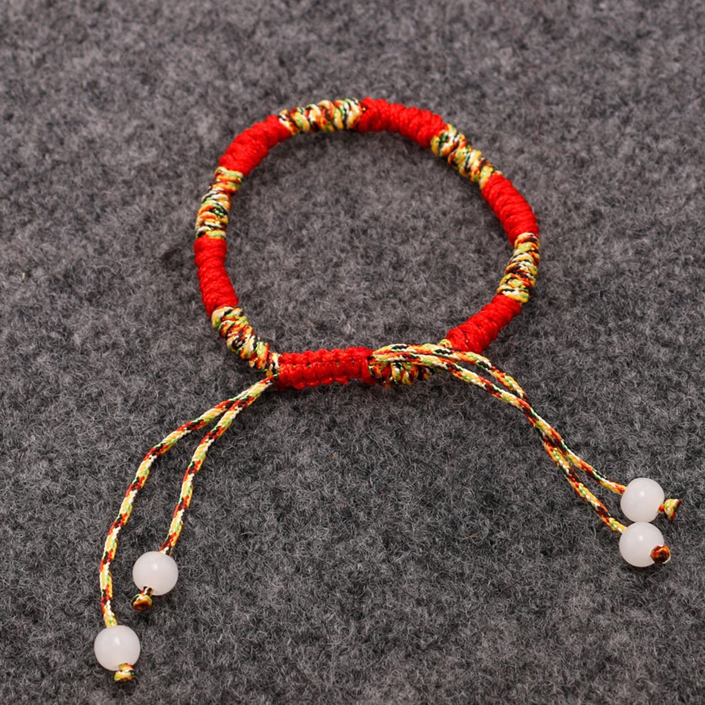 Vòng Tay May Mắn Bện Dây Nhiều Màu Thời Trang