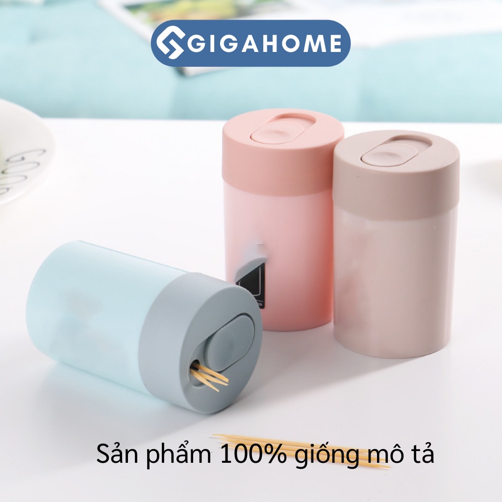 Lọ Đựng Tăm, Hạt Tiêu GIGAHOME Bằng Nhựa Cao Cấp, Thiết Kế Nắp Đóng Mở Sang Trọng 9644