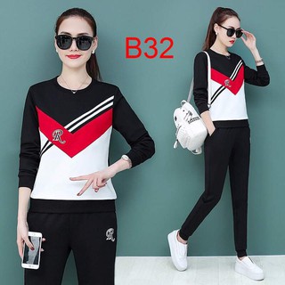 Đồ Bộ Thu Đông Nữ Thể Thao Thời Trang Dạo Phố Mặc Nhà Cao Cấp_B32