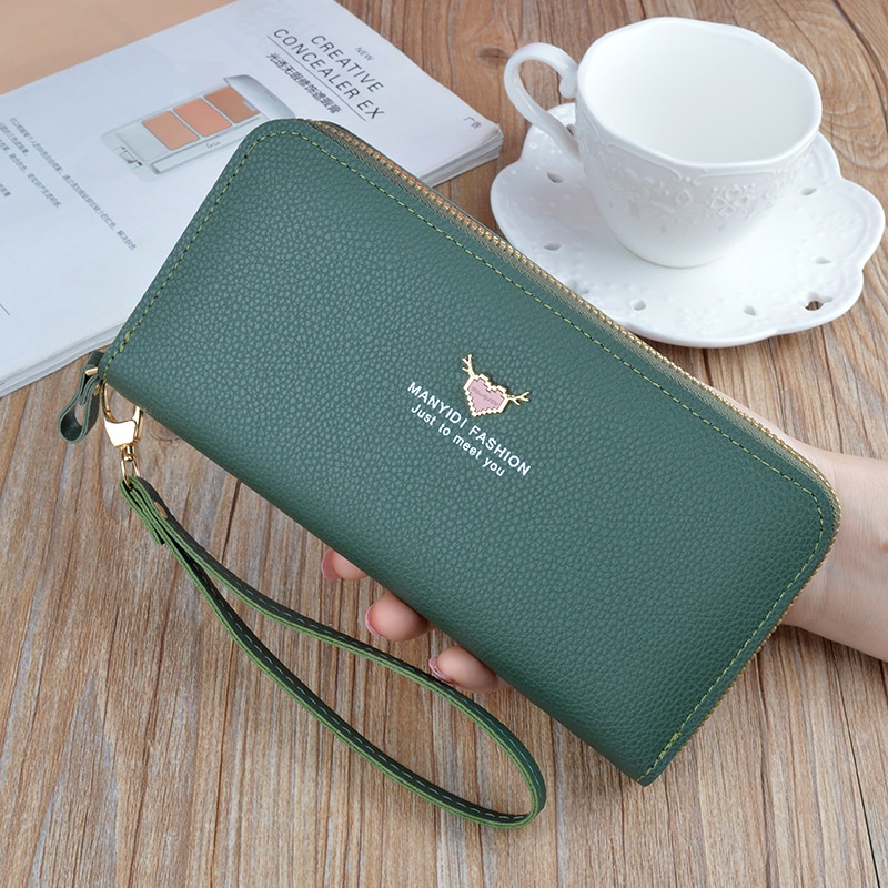 Ví Dài Sức Chứa Lớn Có Khóa Kéo Thời Trang Cho Nữ