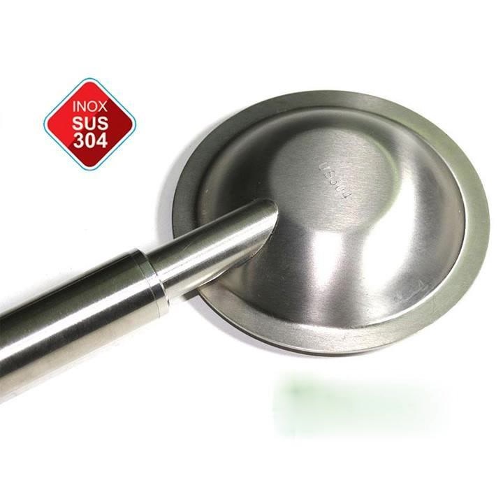 Vòi sen tắm tròn STS-02 -Tay sen tắm INOX 304 cao cấp không rỉ, chưa kèm dây sen, gác cài