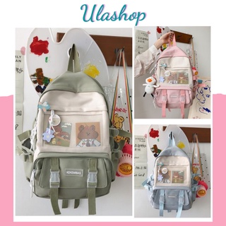 ULAPK065 BALO ULZZANG NGĂN LƯỚI KÈM STICKER - 43*13*29CM