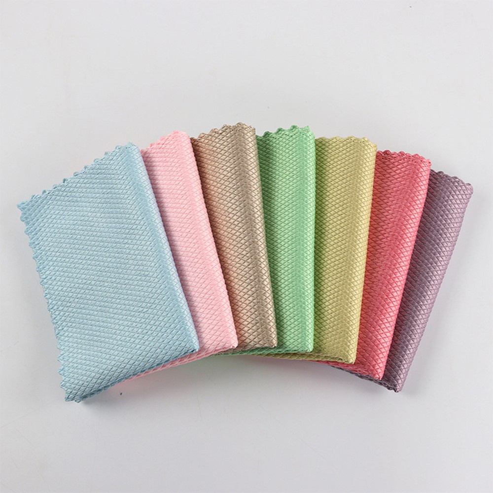 [Tổng Kho Sỉ] Khăn Lau Bát T6 - Lau Kính - Lau Đa Năng - Công Nghệ Mới Không Xù Lông 25x25cm