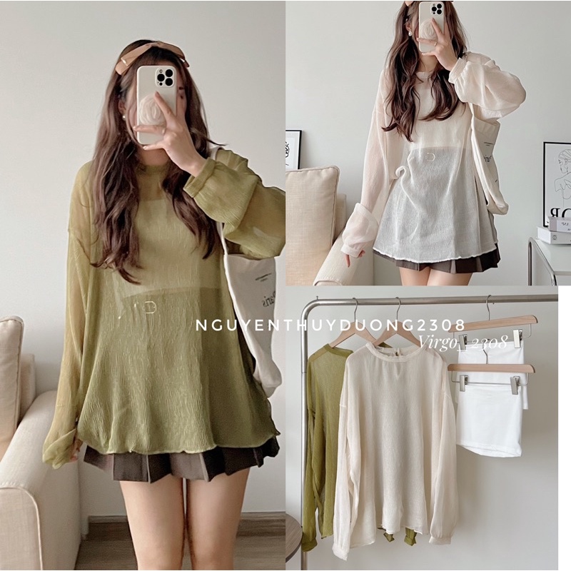 SET ÁO TƠ CỔ TRÒN KÈM QUÂY”FLORAL TOP”SIÊU XINH