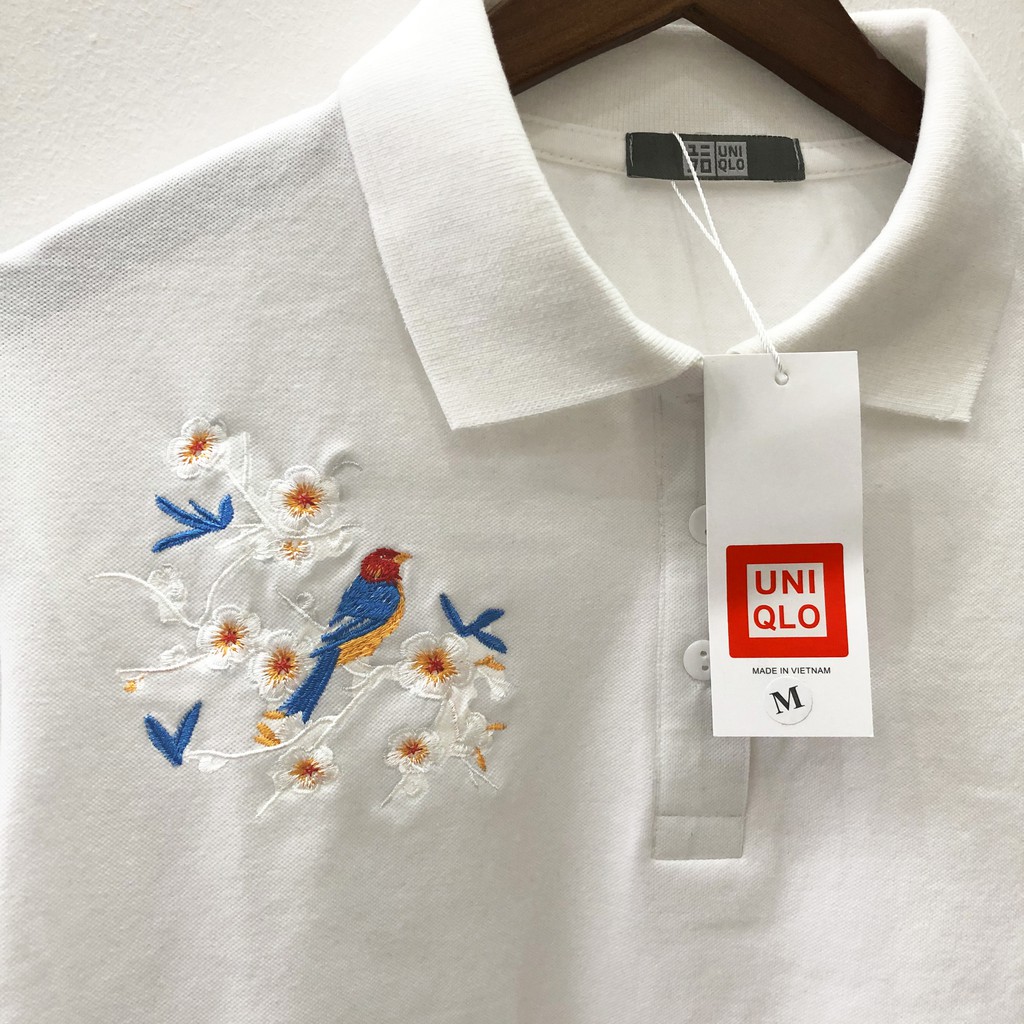 UNIQLO, áo thun polo THÊU CHIM, áo thun POLO nam, Dricco_offcial