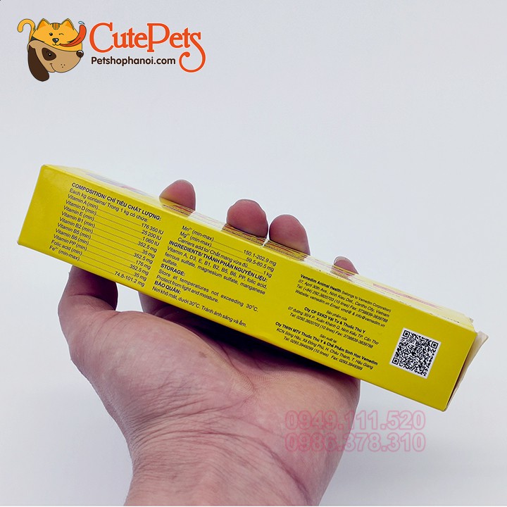 Gel dinh dưỡng Nuvita Gel 120g Thức ăn bổ sung vitamin, khoáng cho chó, mèo - CutePets