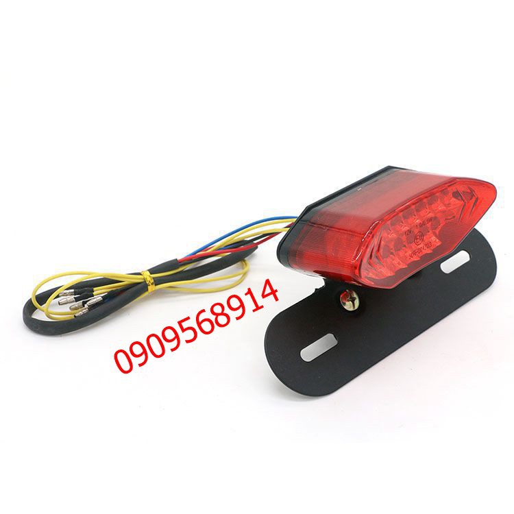 Bộ đèn led phanh cho xe mô tô 3 in 1 kèm pat biển số
