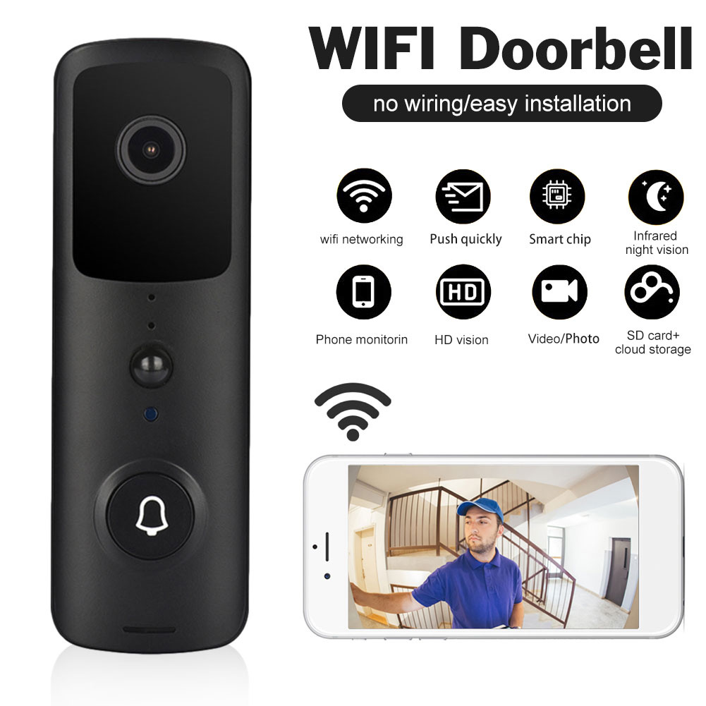 Chuông cửa WIFI thông minh Tuya được kết nối với hệ thống giám sát video Intercom IR Alarm Camera an ninh không dây