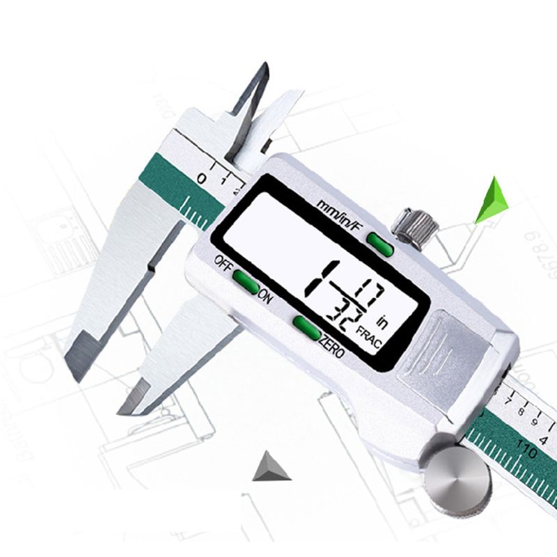 Thước Kẹp Đo Vernier Màn Hình Lcd Kỹ Thuật Số Bằng Thép Không Gỉ Hsv 150mm