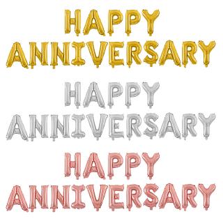 Bong Bóng Chữ Happy Anniversary 16 Inch Trang Trí Tiệc Cưới