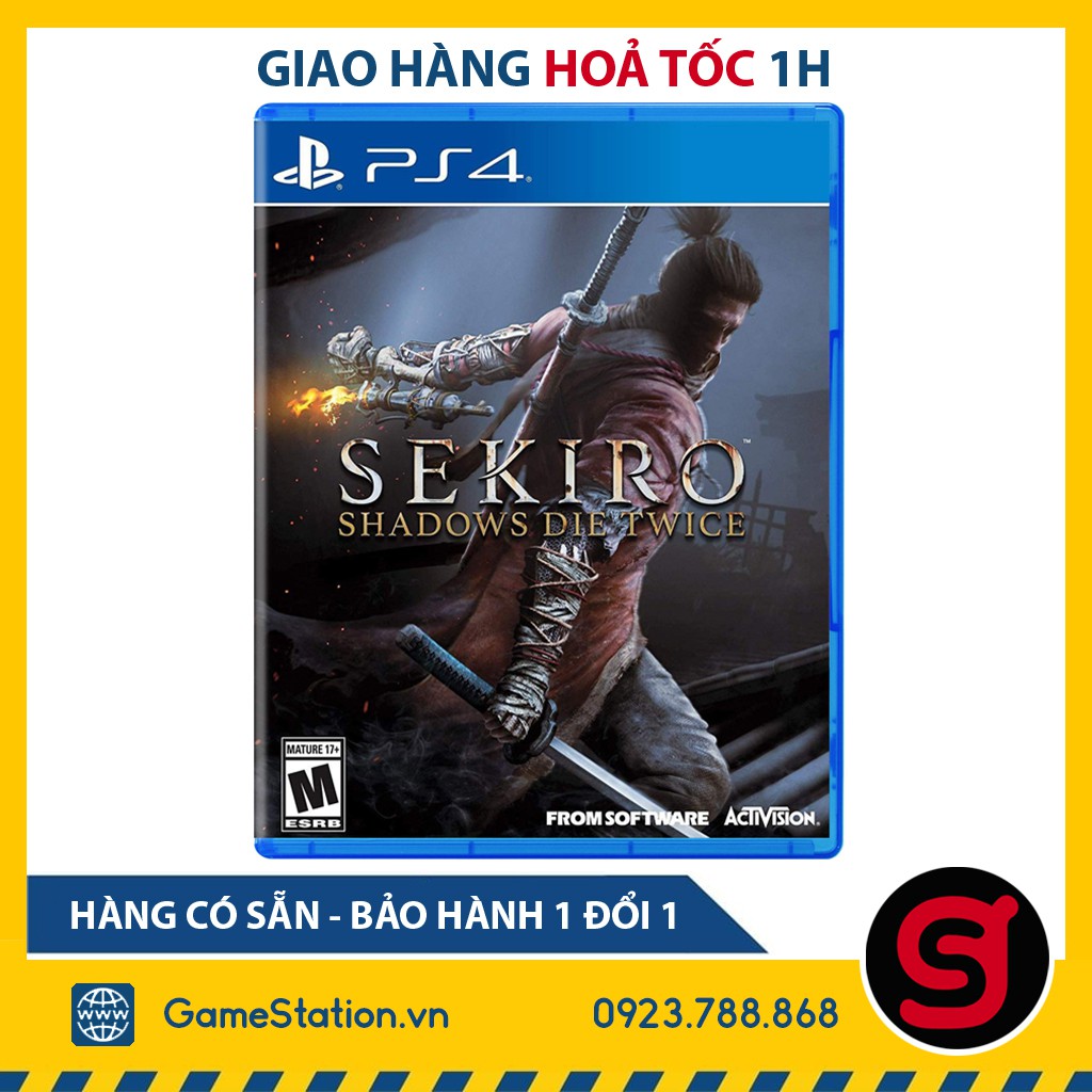 [Mã SKAMCLU9 giảm 10% đơn 100K] Đĩa Game PS4 - Sekiro: Shadows Die Twice