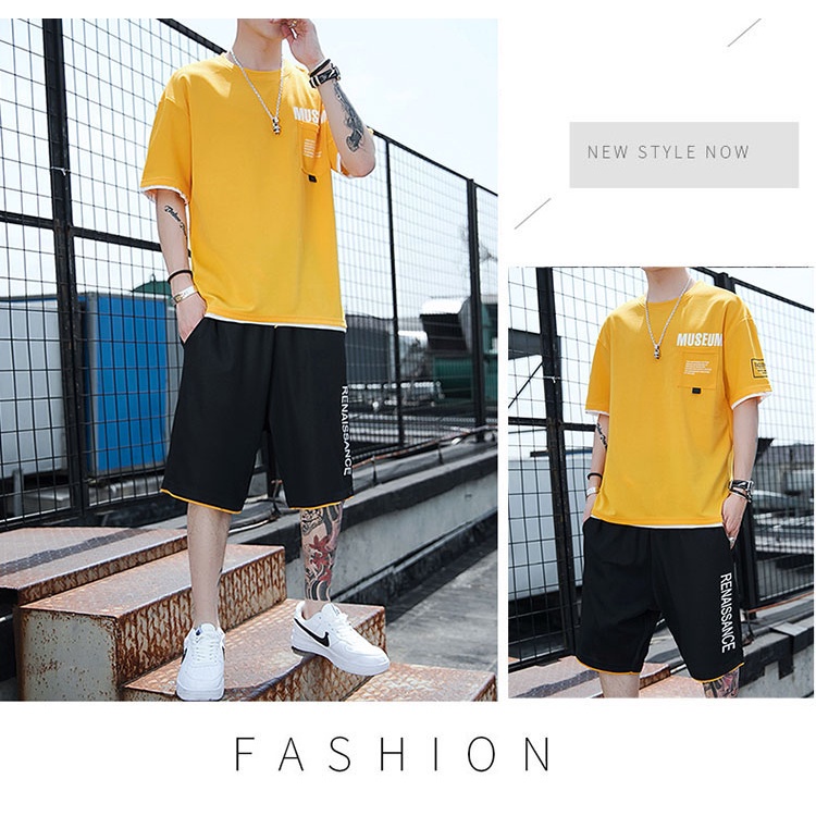 Bộ quần áo thun cotton nam thể thao Familylove – Set MUSEUM