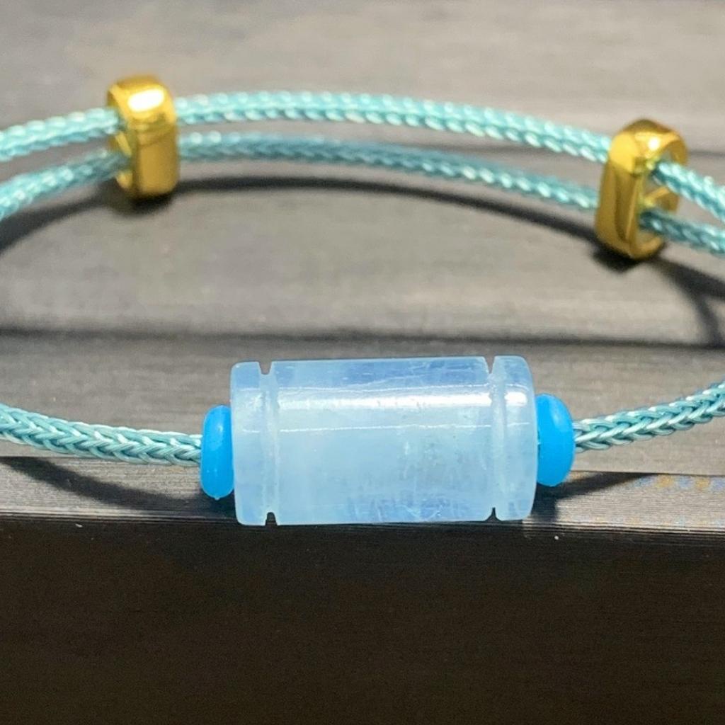 Vòng tay lu thống đá aquamarine / ngọc xanh / TA dâu xanh / ngọc huyết / TA dâu hồng / TA trắng. Anchi jewelry