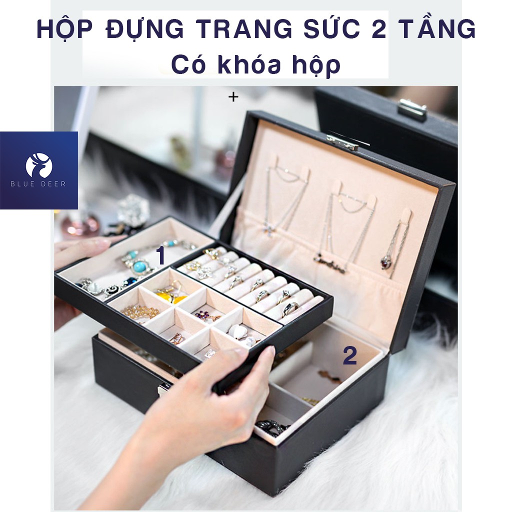 Hộp Đựng Trang Sức Bằng Da – BLUE DEER