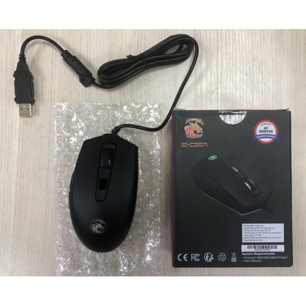 Chuột gaming E-Dra EM614 4000 DPI Led 7 màu - Hàng chính hãng