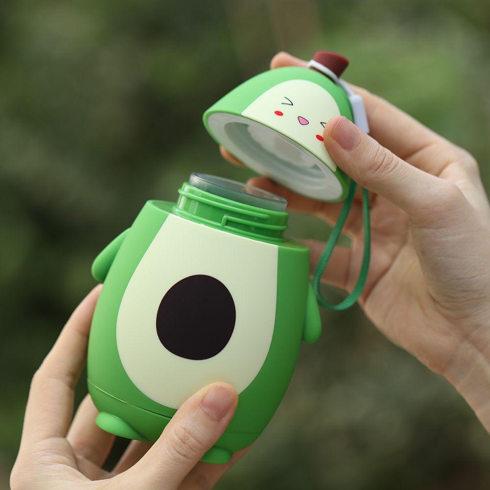 Bình Uống Nước Hai Lớp Họa Tiết Quả Bơ Hoạt Hình 280ML