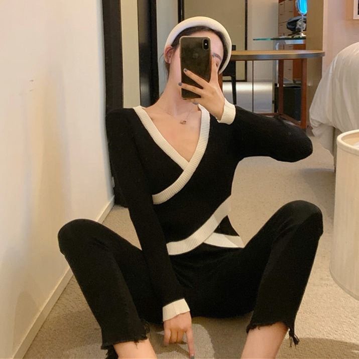 Áo Len Nữ Dài Tay Gợi Cảm Cá Tính