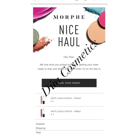 Son kem lì Morphe Matte Liquid Lipstick