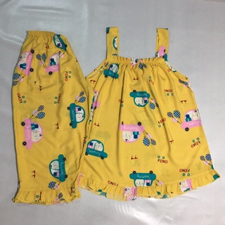 Đồ bộ lửng 2 dây lanh size 1 .