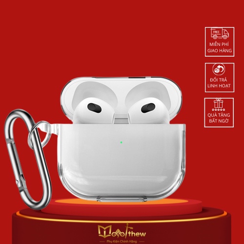 Case Airpod 3/2/1/Pro Vỏ Bao Airpods Đựng Tai Nghe Airpod 3/2/1/Pro Nhựa Trong Suốt