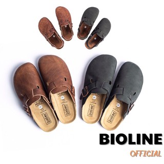 [DA BÒ THẬT] Dép sục birken da bò thật cao cấp dép bít mũi Bioline unisex - Bioline Official