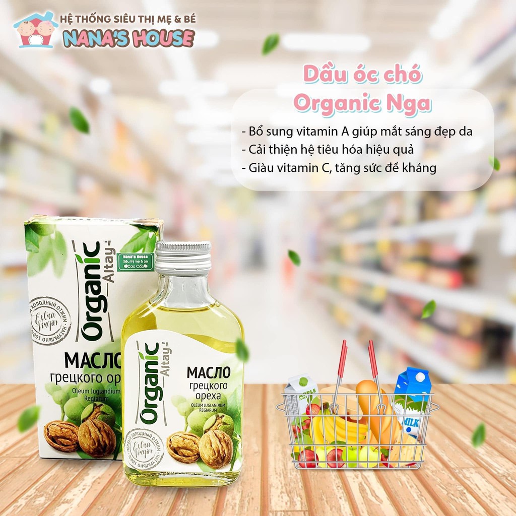 Dầu óc chó Organic Life Nga 100ml