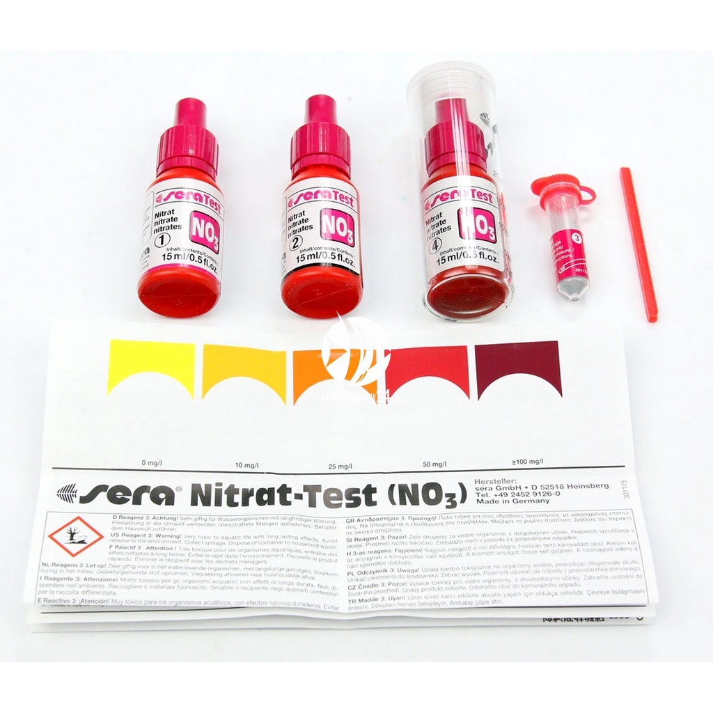 Dung dịch kiểm tra Nitrat NO3 Sera Nitrate Test trong nước