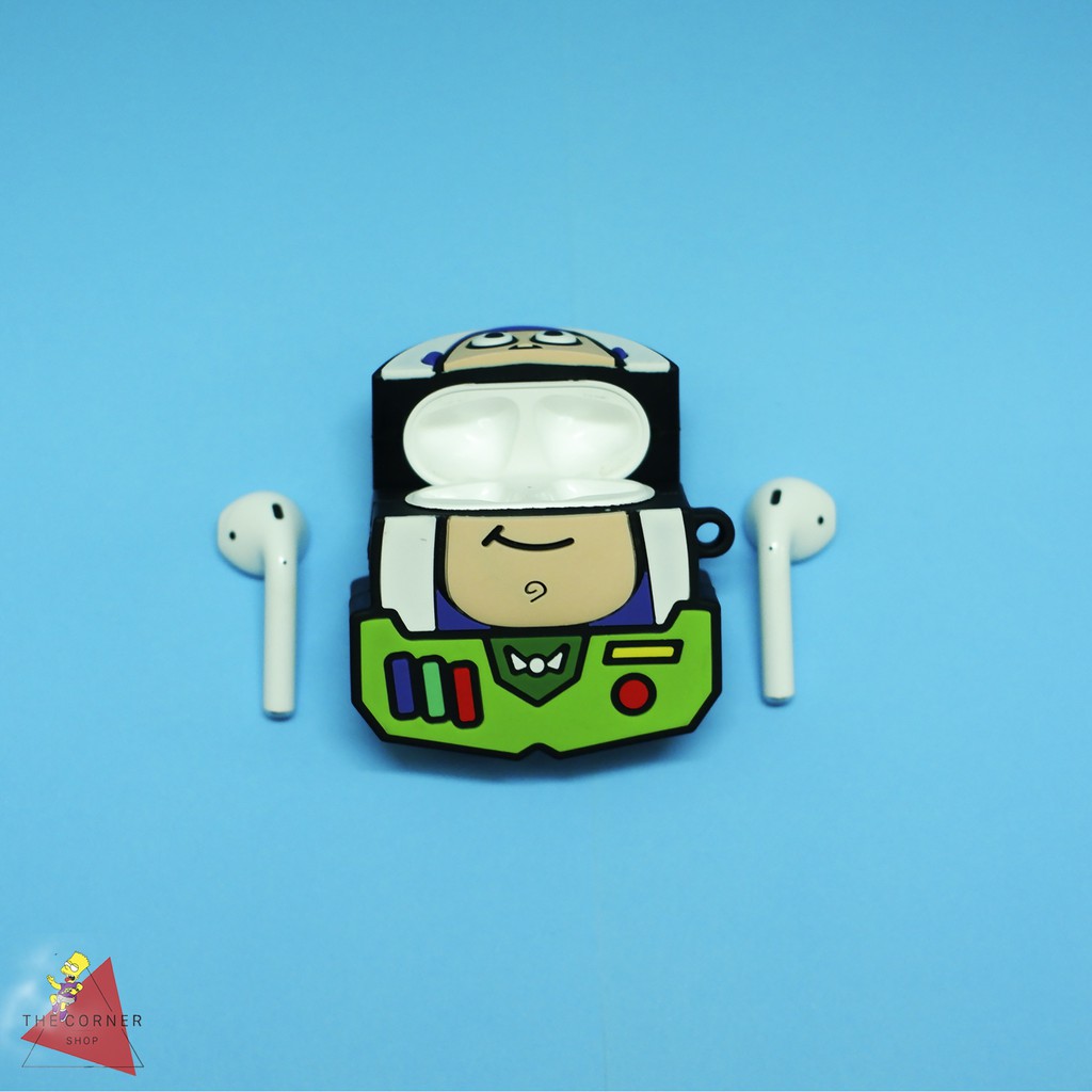 Case Airpods Cartoon Vỏ Bao Ốp Đựng tai nghe không dây 1, 2 i11 i18 i100 [tặng kèm móc treo]