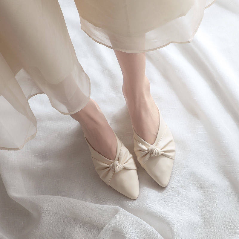 Sandal Mũi Nhọn Thiết Kế Mới Đế Dày Cao Cấp Thời Trang