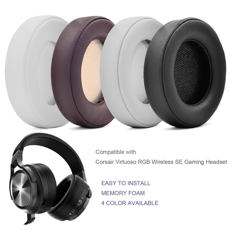 Đệm Bọc Bảo Vệ Tai Nghe Chụp Đầu Bằng Xốp Dày Dặn Thay Thế Tiện Dụng Cho Corsair Virus RGB