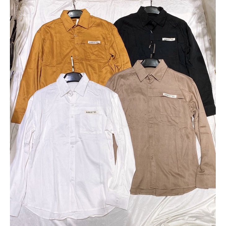 sơ mi trơn form suông rộng thời trang nam Nô store