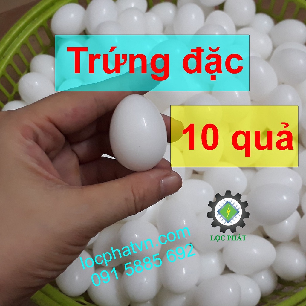 10 Trứng bồ câu giả, trứng đặc cho chim ấp 10TRĐ
