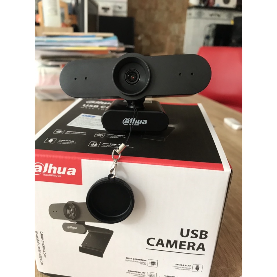 WEBCAM MÁY TÍNH DAHUA UC320 Full HD 1080P tích hợp mic chuyên dụng cho Livestream, Học và làm việc Online