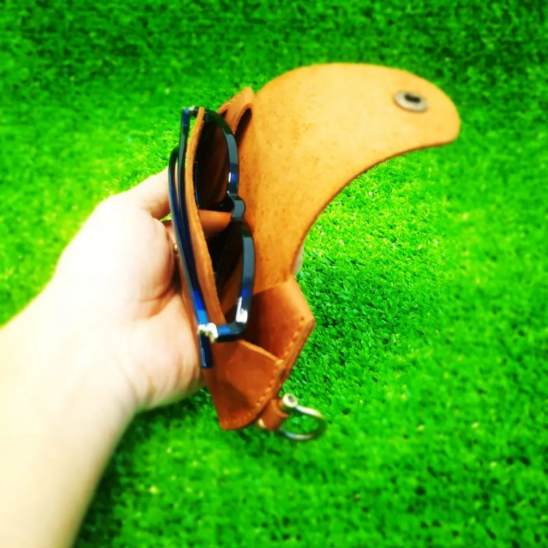 BAO DA ĐỰNG MẮT KÍNH DA BÒ THẬT CÁ TÍNH  ĐỒ DA HANDMADE