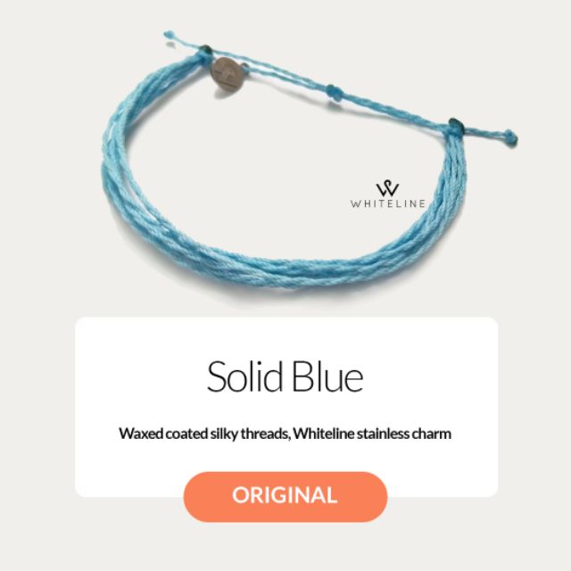 [Whiteline] Vòng tay  Original Seafoam/Solid Blue (có size Chân)