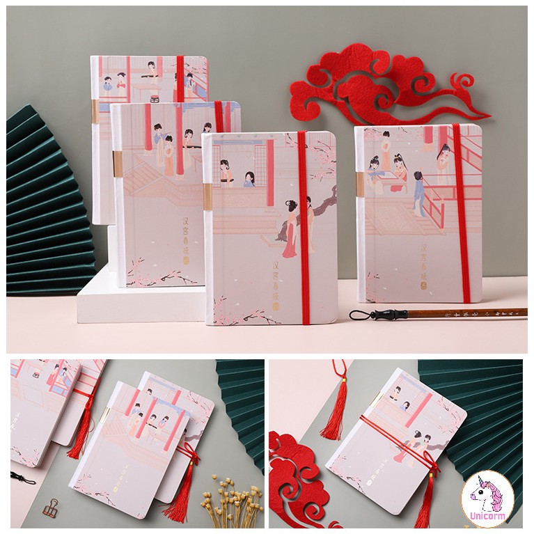 Sổ tay cổ trang -  phong cách cổ điển - scrapbook  siêu đẹp