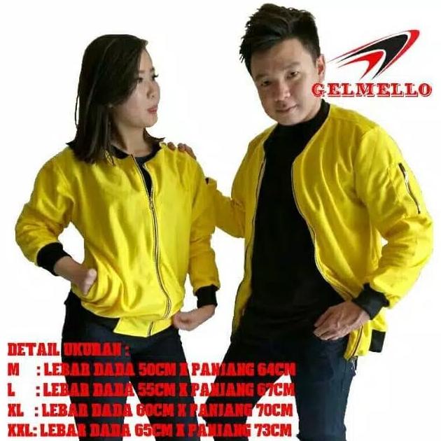 Áo Khoác BOMBER UNISEX Màu Vàng KENARI