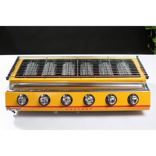 Bếp nướng bằng gas 6 đầu đốt ET-K233 - Nướng hàu, thịt xiên, hải sản