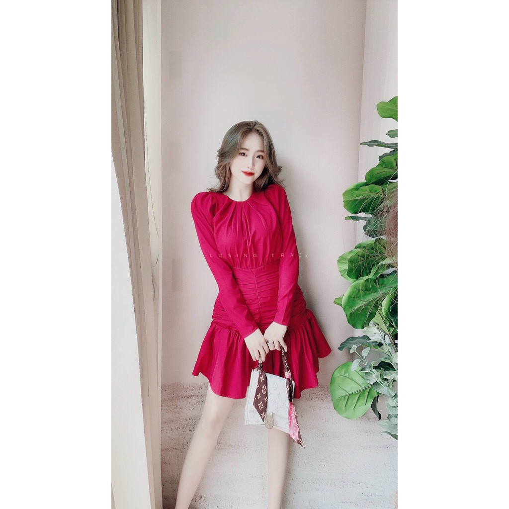 🍭ĐẦM  ĐUỔI CÁ TAY DÀI HỞ LƯNG🍭 | BigBuy360 - bigbuy360.vn