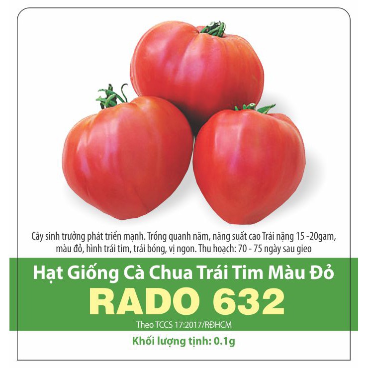 Hạt giống Cà Chua Trái Tim Đỏ 0.1gr