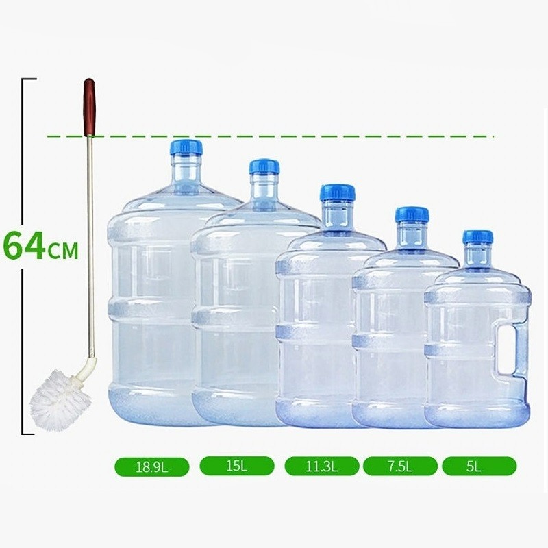 Cọ Vệ Sinh Bình Nước Cán Dài Xoay 360 Độ Màu Sắc Ngẫu Nhiên