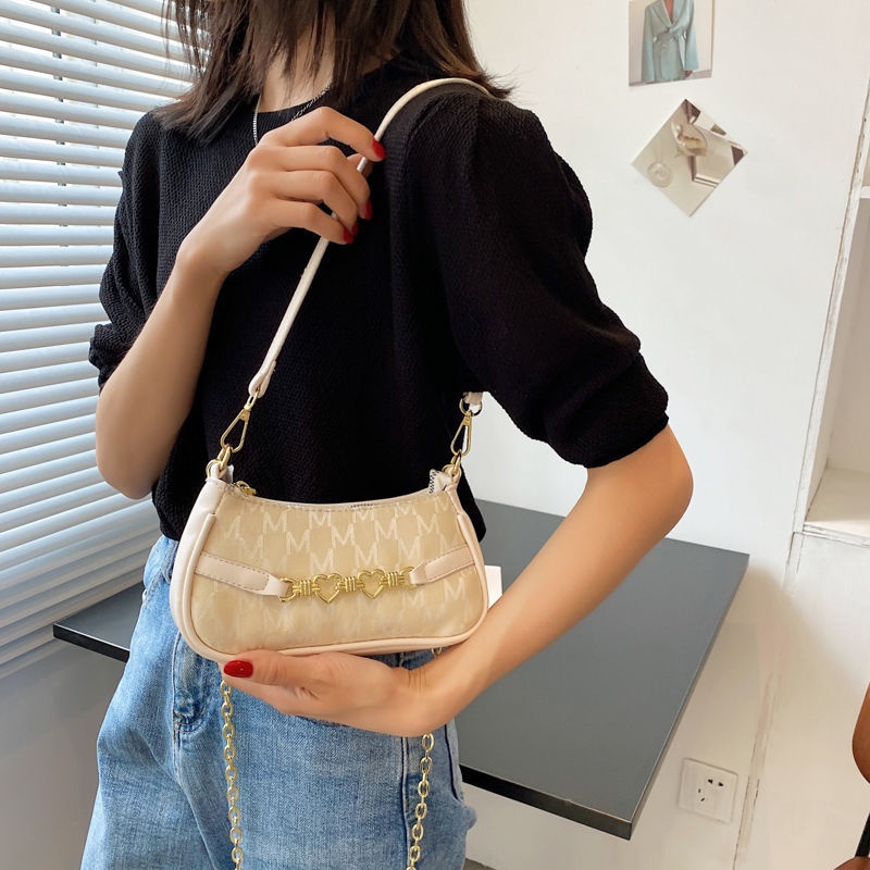 Bag female ins niche design trendy fashion handbag summer wild one-shoulder armpit small square bag