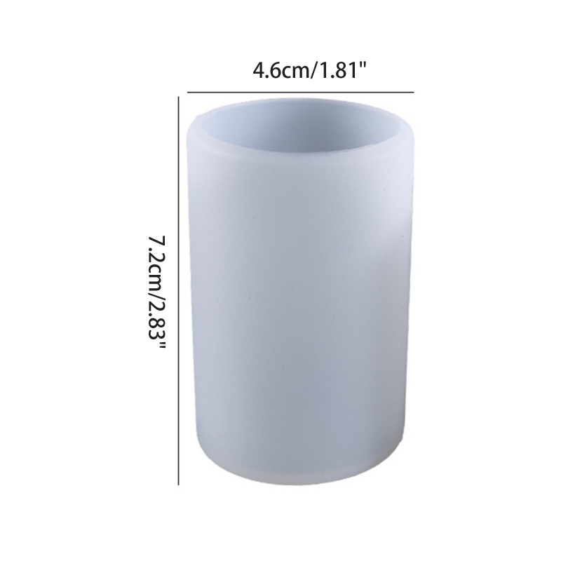 Khuôn Silicone Làm Nến Thủ Công Hình Trụ Bằng Resin Epoxy Pha Lê