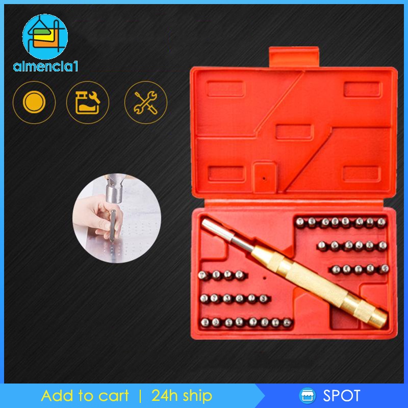Bộ 38 Dụng Cụ Đục Lỗ Hình Chữ Cái Và Số Dùng Để Làm Đồ Da