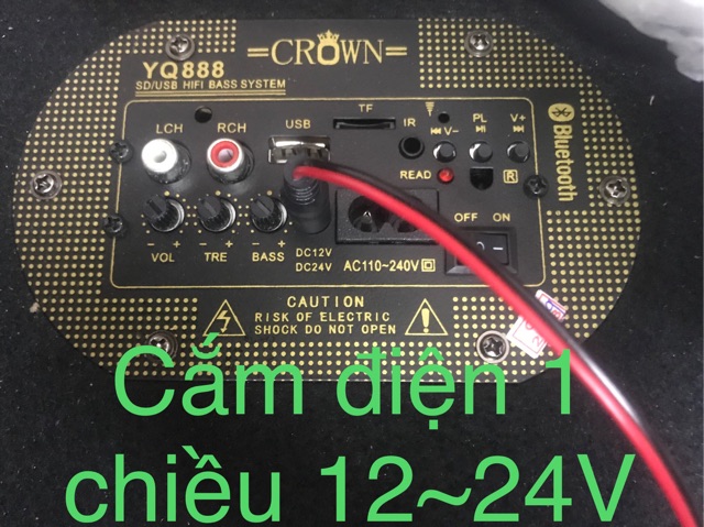 Loa crown vuông số 10 bản bluetooth.