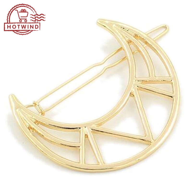 Kẹp tóc kiểu dáng mặt trăng đơn giản phong cách Hàn Quốc cho nữ