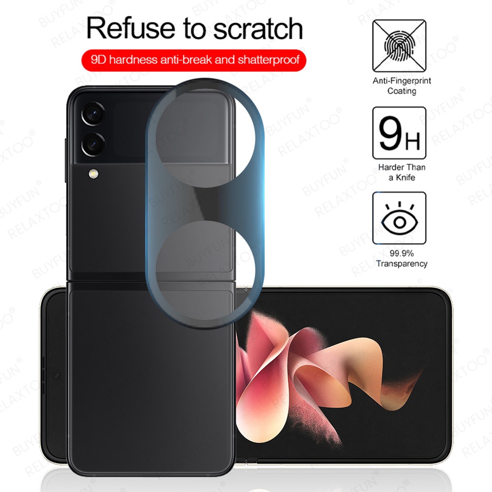 Ốp Điện Thoại Kính Cường Lực Bảo Vệ Camera Sau 3d Cho Samsung Galaxy Z Flip3 5g Z Flip 3