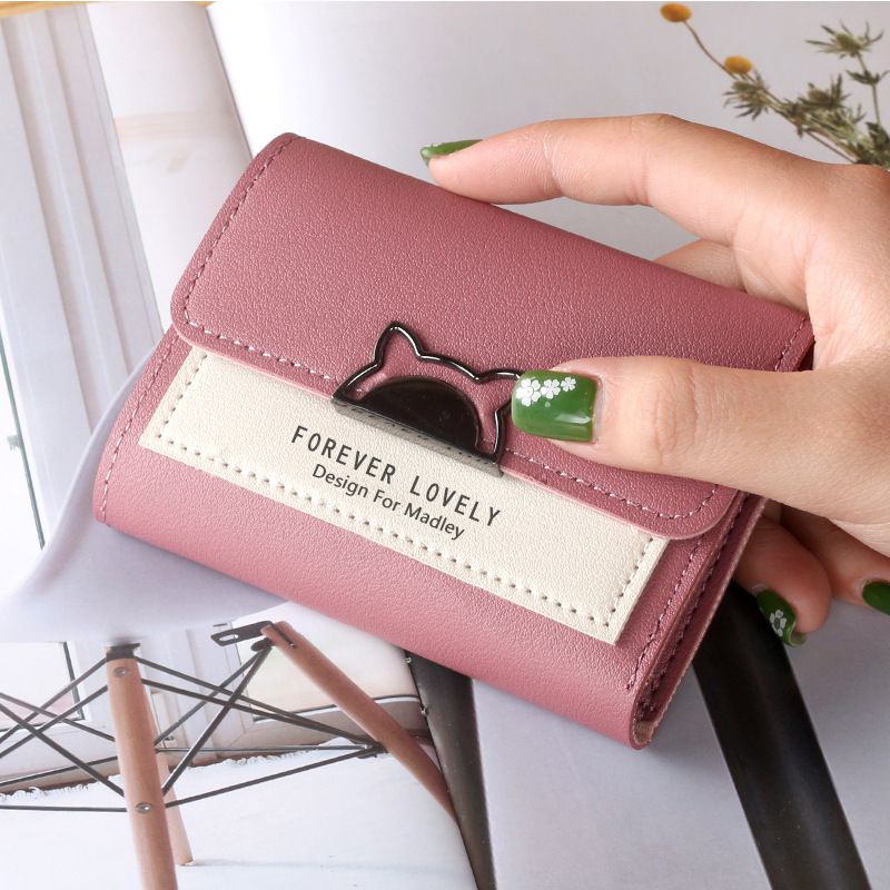 Ví nữ mini ngắn cute dễ thương nhỏ gọn bỏ túi đẹp giá rẻ thời trang VANMIC VNVM012