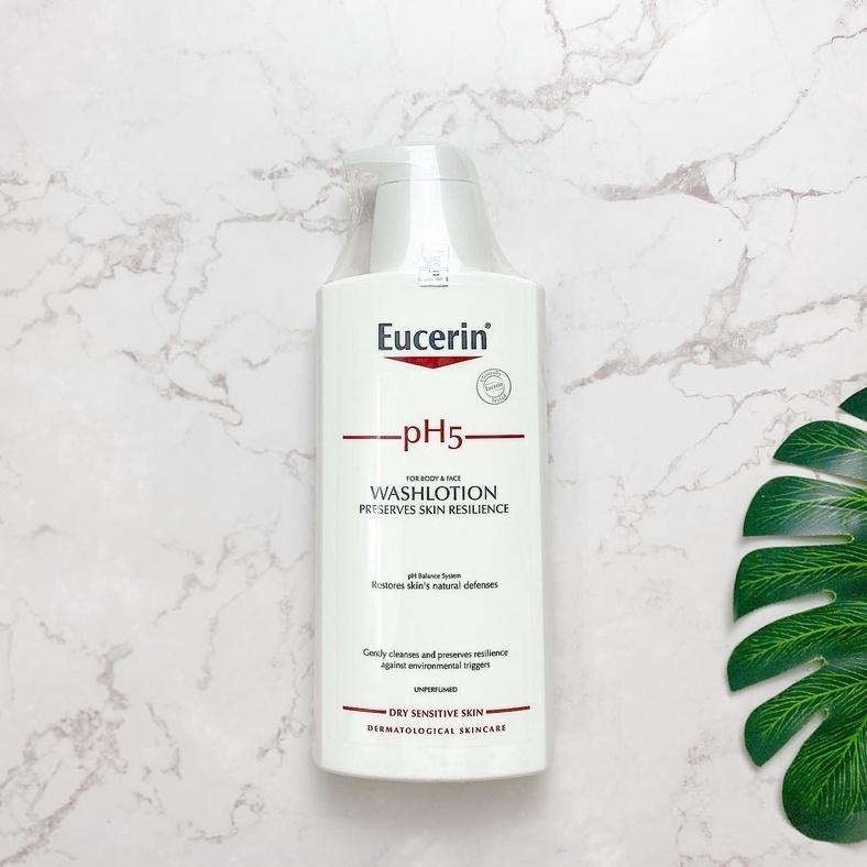 Sữa Tắm Không Mùi Eucerin Sensitive Skin pH5 Washlotion (Perfume-free) 400ml Cho Da Cơ Thể Nhạy Cảm- Dr Thêm